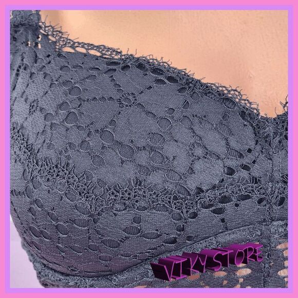 NWT Victoria's Secret Black Lace Bralette Small #7212 - Perfect Fit for All 💖 N - Picture 6 of 6